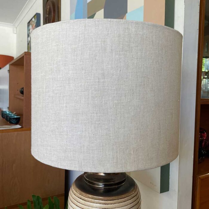 handmade linen shade in oatmeal - Image 2