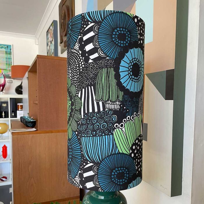 handmade shade using original marimekko pieni siirtolapuutarha fabric - Image 2