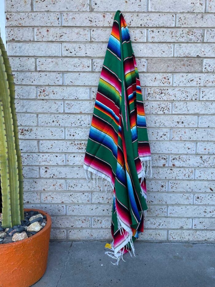 Mexican Sarape Blanket Red Base